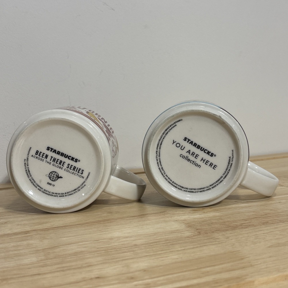 2 Starbucks Coffee Mugs California Orange County You Are Here Been There Series - Picture 5 of 6